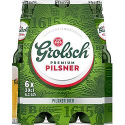 Foto van Grolsch bier flessen 6 x 30cl aanbieding bij jumbo | 2e halve prijs