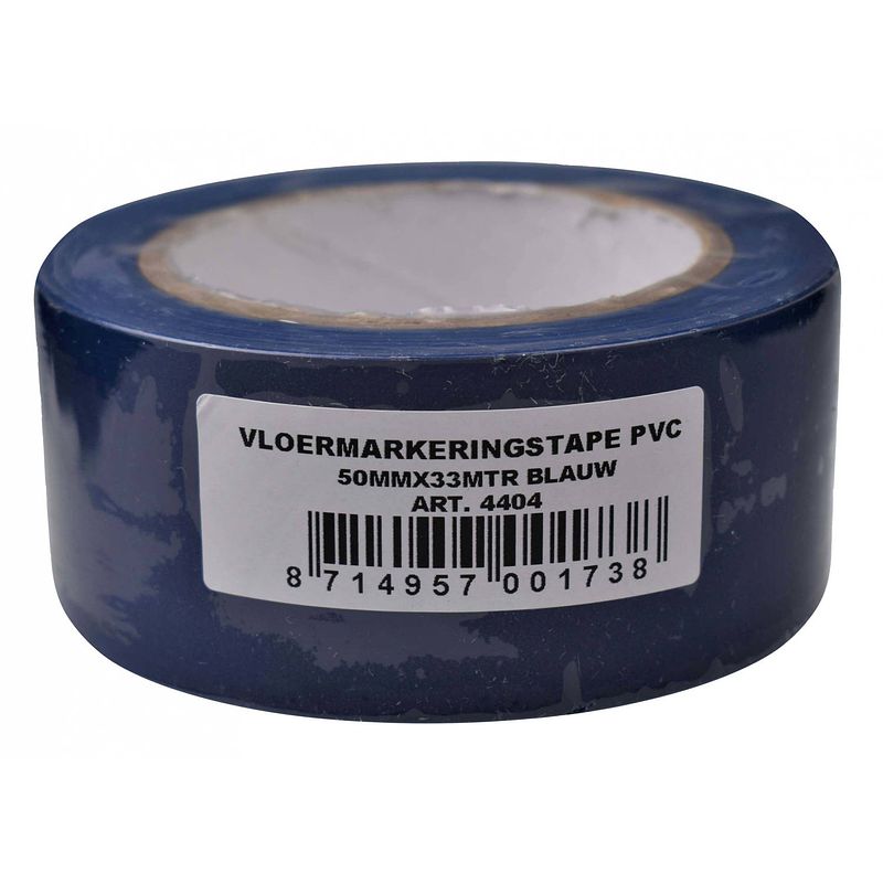 Foto van Verlofix vloermarkeringtape 50 mm x 33 m pvc blauw