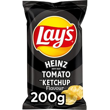 Foto van Lay's heinz tomaten ketchup chips 200gr bij jumbo