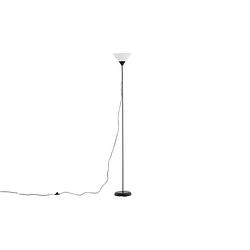 Foto van Batang verlichting vloerlamp 25,4x25,4x178cm plastic zwart, wit.