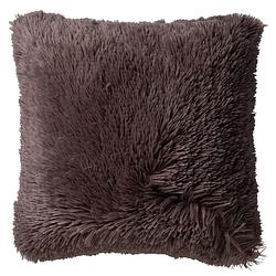 Foto van Dutch decor fluffy - sierkussen unikleur driftwood 60x60 cm - taupe - bruin