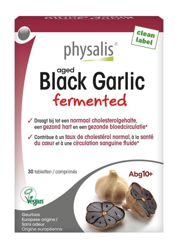 Foto van Physalis aged black garlic fermented tabletten