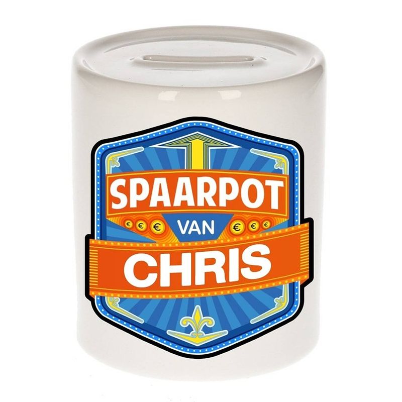 Foto van Kinder spaarpot voor chris - spaarpotten