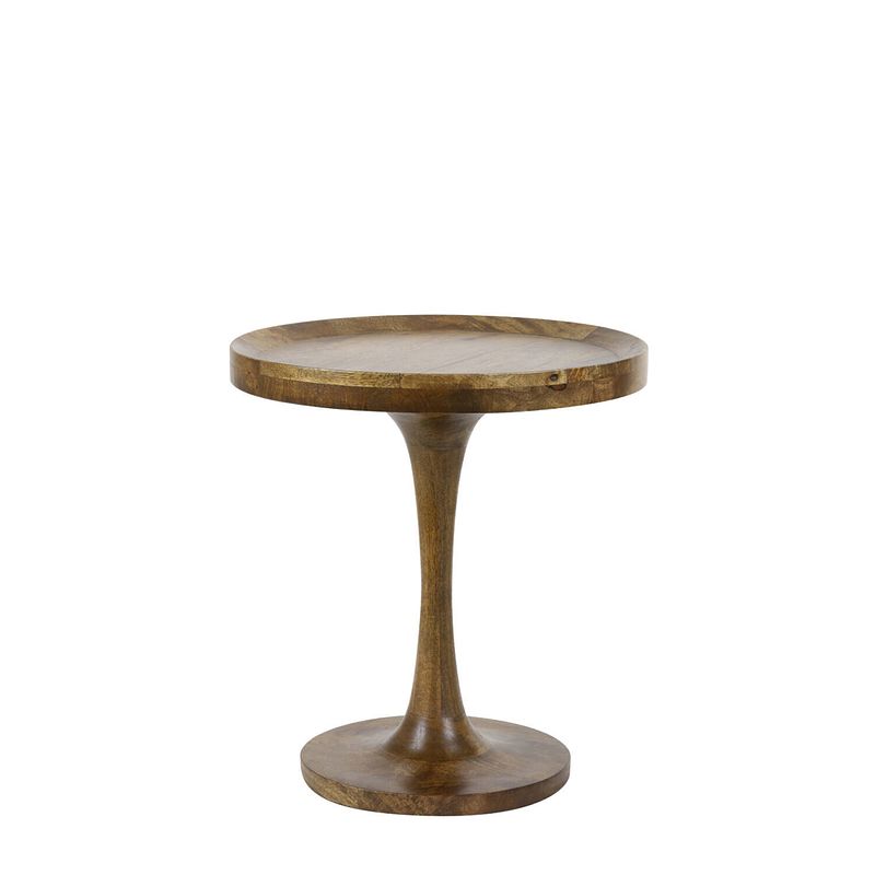 Foto van Side table 50x53 cm joekon wood oil brown