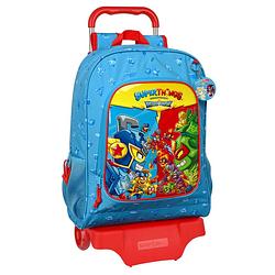 Foto van Schoolrugzak met wielen superthings rescue force 32 x 42 x 14 cm blauw