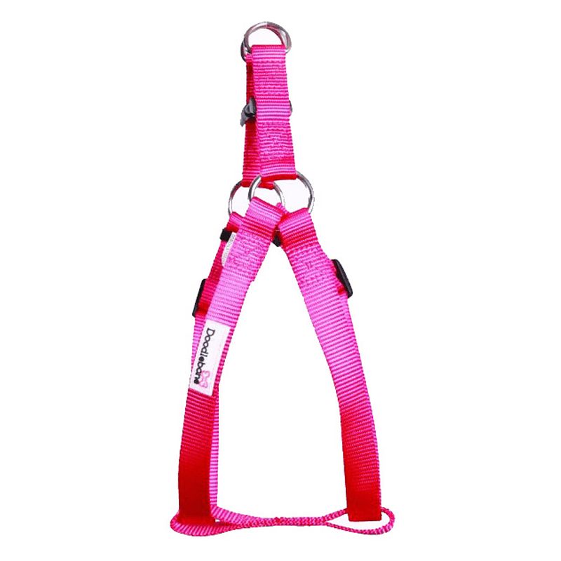 Foto van Doodlebone hondentuig bold 30 x 40 cm nylon neon roze