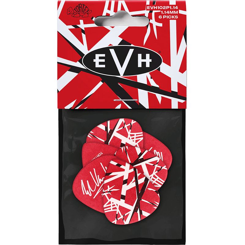 Foto van Dunlop evh102p114 tortex evh frankenstein 1.14 mm plectrumset (6 stuks)