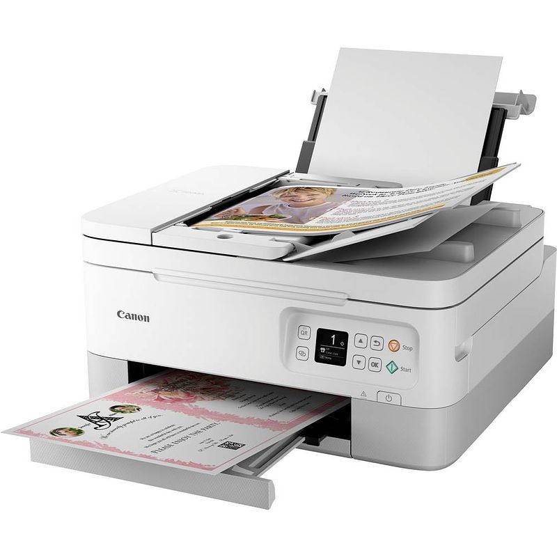 Foto van Canon pixma ts7451a multifunctionele inkjetprinter a4 printen wifi, usb, bluetooth