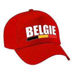 Foto van Belgie landen pet/baseball cap rood volwassenen - verkleedhoofddeksels