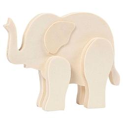 Foto van Creativ company houten figuur dier olifant