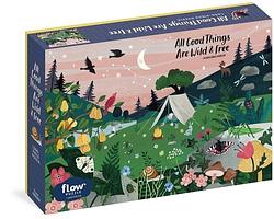 Foto van All good things are wild and free 1,000-piece puzzle (flow) adults families picture quote mindfulness gift - puzzel;puzzel (9781523509379)