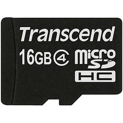 Foto van Transcend standard microsdhc-kaart 16 gb class 4