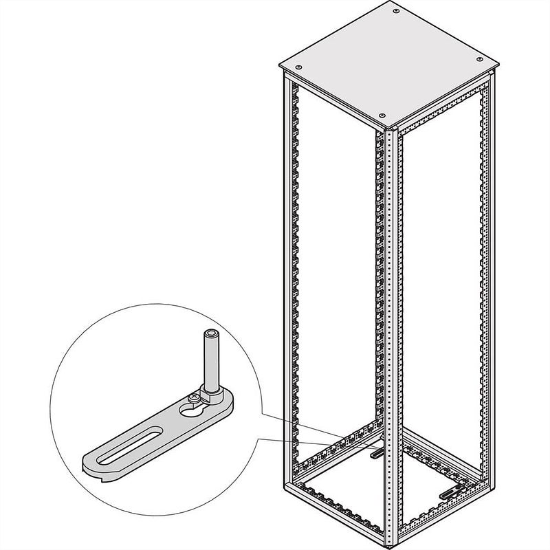 Foto van Schroff 23130386 19 inch bevestigingsmateriaal voor patchkast