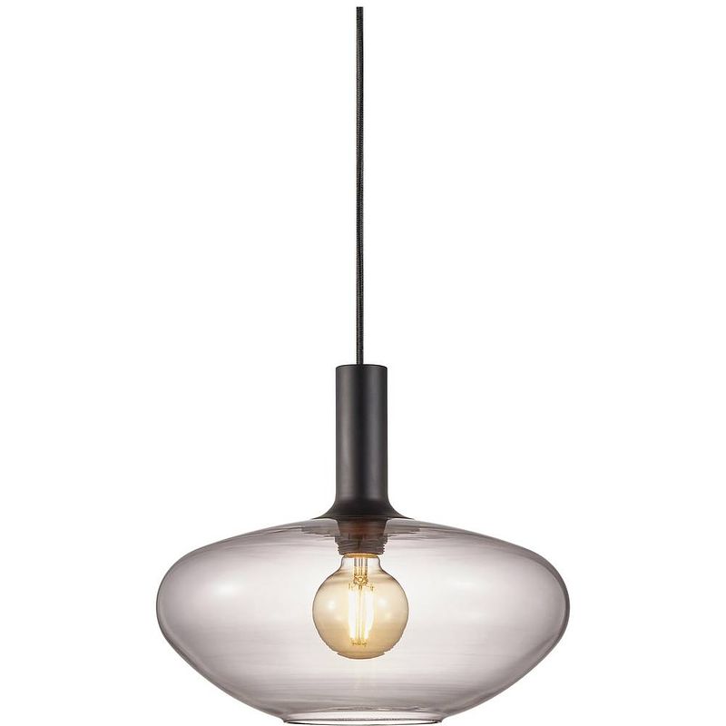 Foto van Nordlux alton 35 48973047 hanglamp e27 60 w rook