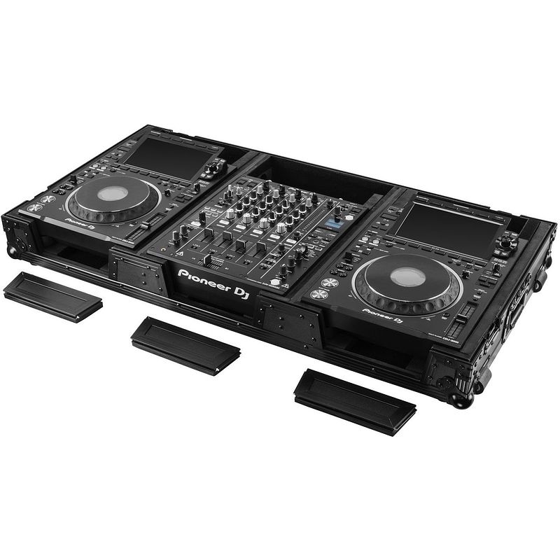 Foto van Odyssey fz12cdjwxd2bl koffer voor 12 inch dj-mixer en mediaspelers