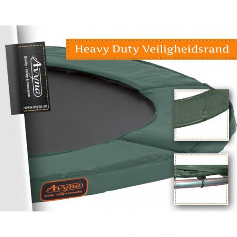 Foto van Avyna trampoline beschermrand heavy duty - universeel - ø 270 cm - groen