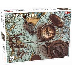 Foto van Tactic legpuzzel vintage sea map 67 x 48 cm karton 1000 stukjes