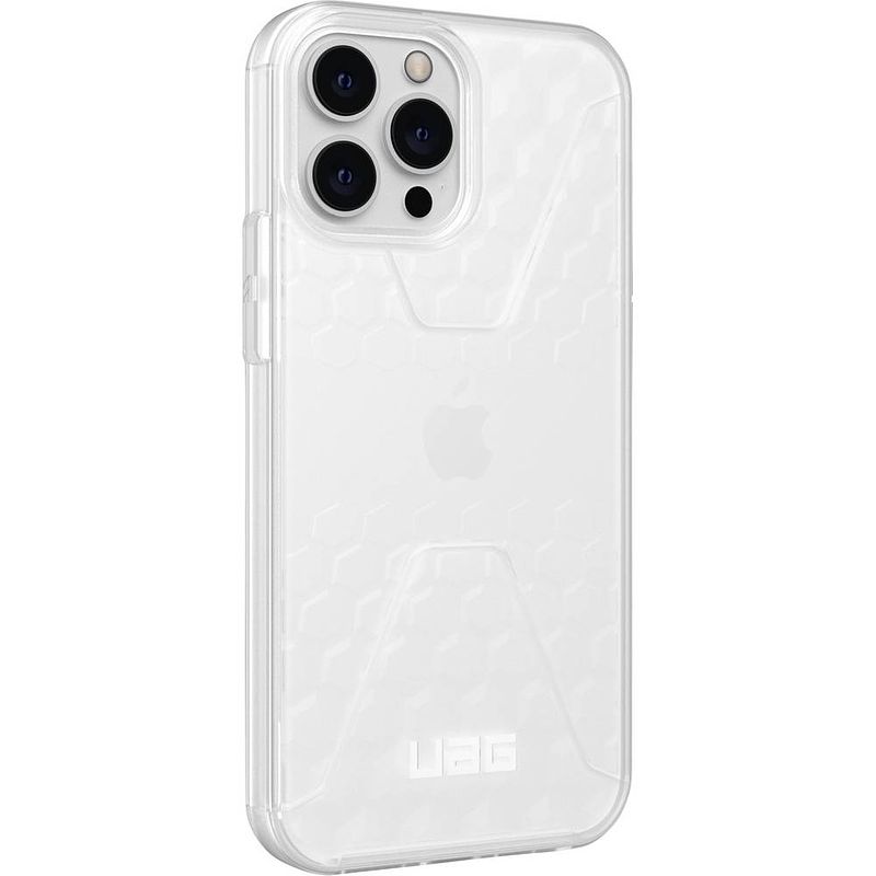 Foto van Urban armor gear civilian case backcover apple iphone 13 pro max ice, transparant