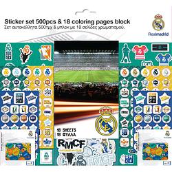 Foto van Real madrid cf sticker- en kleurboek junior 42 cm papier 518-delig