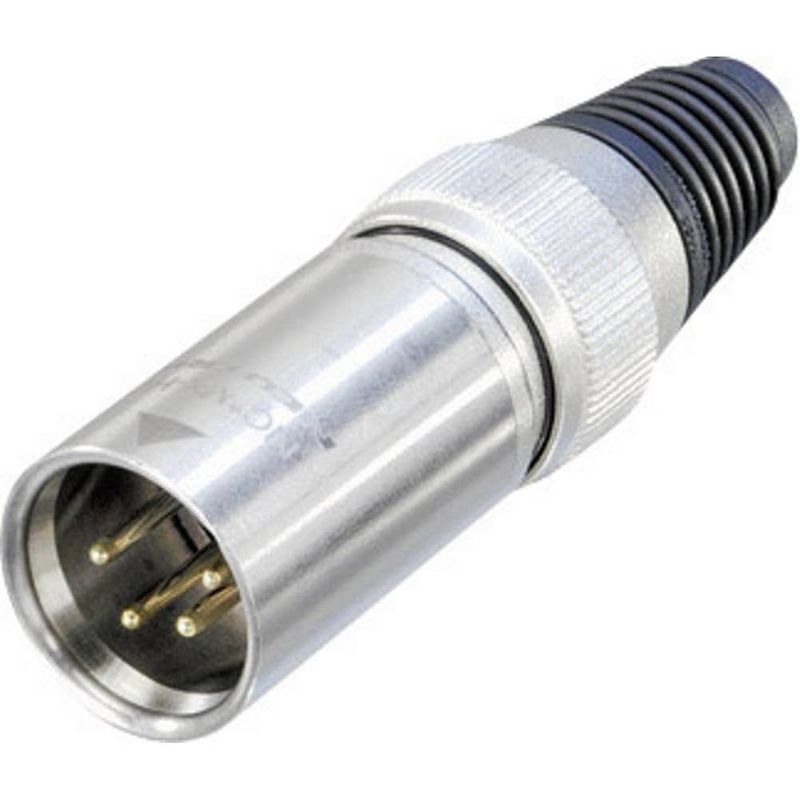 Foto van Neutrik nc4mxhd xlr-connector stekker, recht aantal polen: 4 zilver 1 stuk(s)