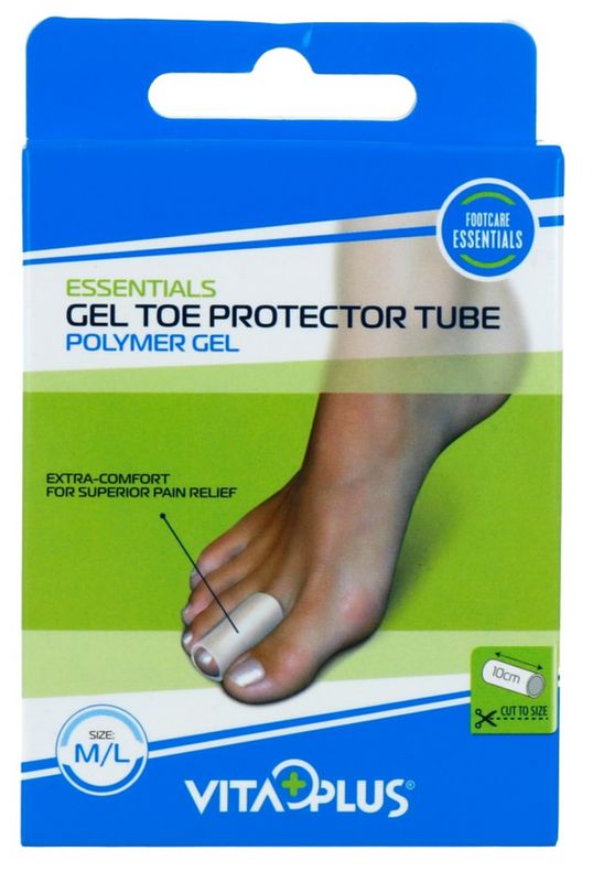 Foto van Vitaplus essentials gel toe protector tube maat m/l