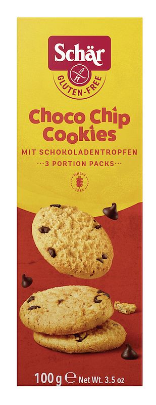 Foto van Schar choco chip cookies glutenvrij 100g bij jumbo