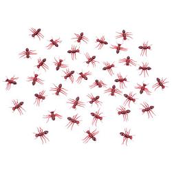 Foto van Decoratie mieren - 4 cm - rood/bruin - 20x - horror/griezel decoratie dierena - feestdecoratievoorwerp