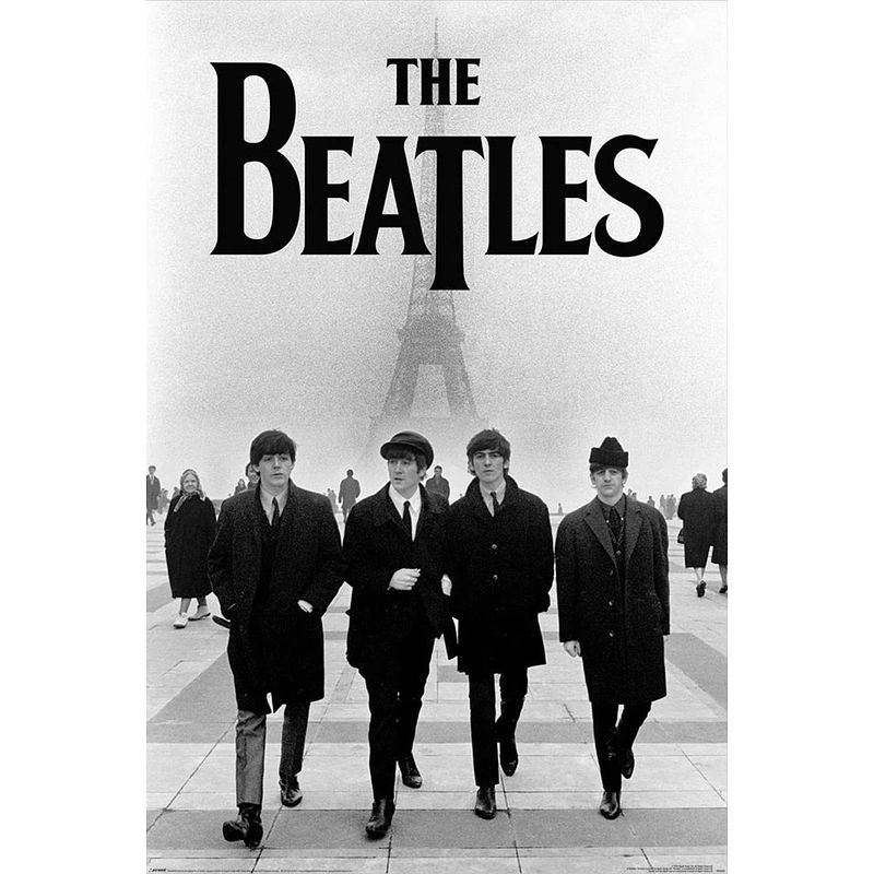 Foto van Poster the beatles eiffel tower 61x91,5cm