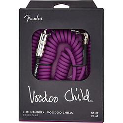 Foto van Fender jimi hendrix voodoo child coiled cable purple 9.1 m