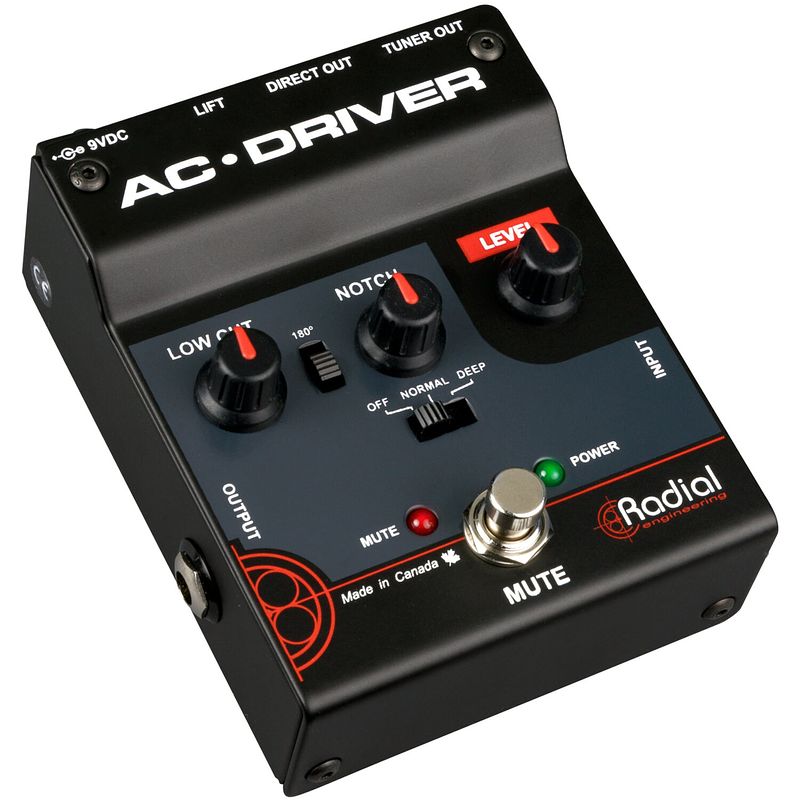 Foto van Radial ac-driver voorversterker voor akoestische instrumenten