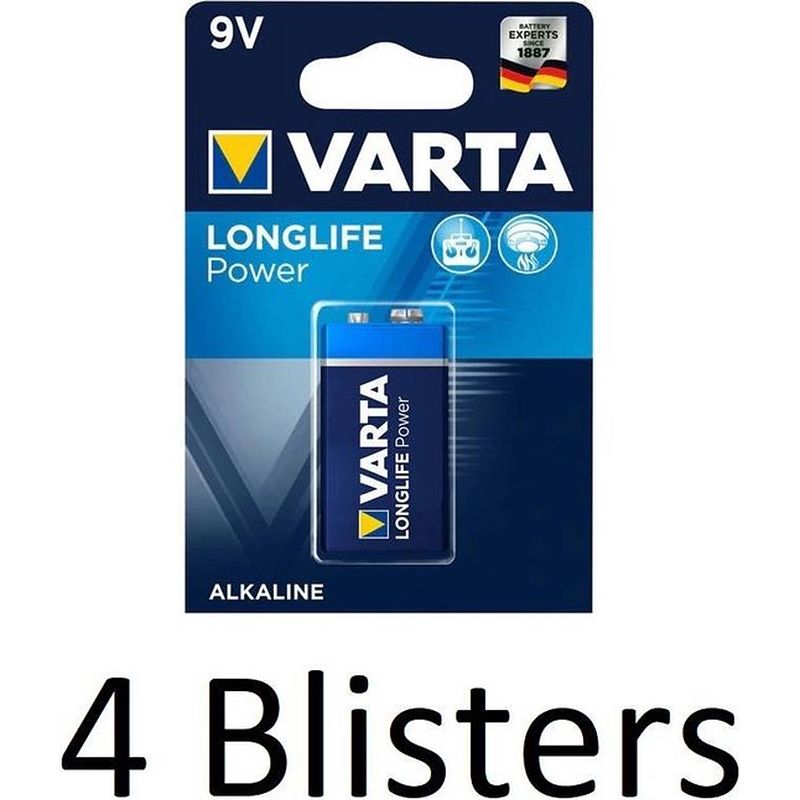 Foto van Varta 9v e-block 4 stuks