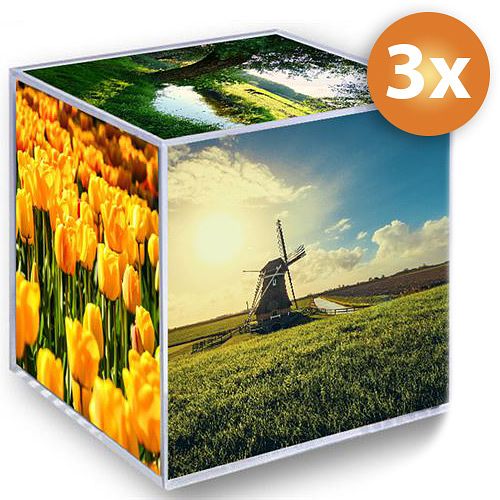 Foto van Voordeelpak zep foto kubus 8,5cm x 8,5cm - 3 stuks