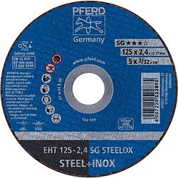 Foto van Pferd sg steelox 61331432 doorslijpschijf recht 125 mm 22.23 mm 25 stuk(s)