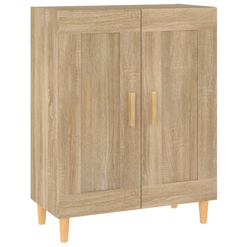 Foto van Vidaxl dressoir 69,5x34x90 cm bewerkt hout sonoma eikenkleurig