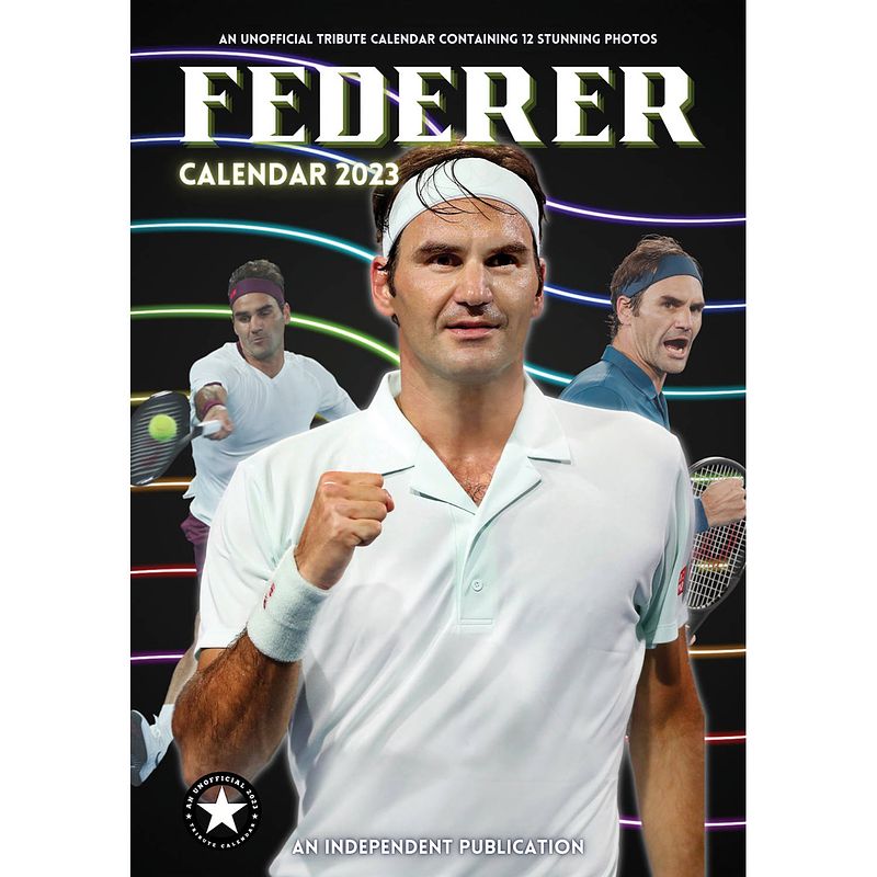 Foto van Roger federer kalender 2023 a3