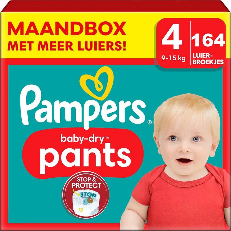 Foto van Pampers - baby dry pants - maat 4 - maandbox - 168 luierbroekjes