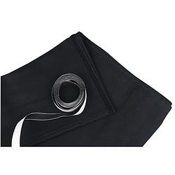 Foto van Showtec skirt for stage elements podiumrok zwart niet geplooid 6m x 40cm