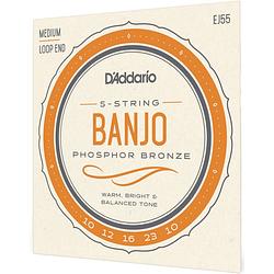 Foto van D'saddario ej55 phosphor bronze medium 10-23 snaren voor vijfsnarige banjo