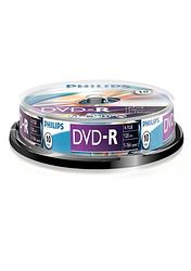 Foto van Philips dvd-r 4.7gb 16x 10 stuks (spindel) 9865330031 dvd recorder