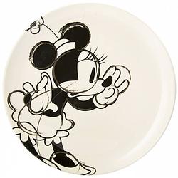 Foto van Zak!designs dinerbord disney classic minnie junior 25,5 cm wit/zwart