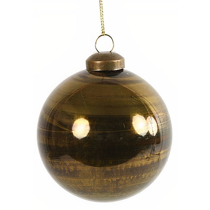 Foto van Cf label kerstbal yana 8 cm glas goud