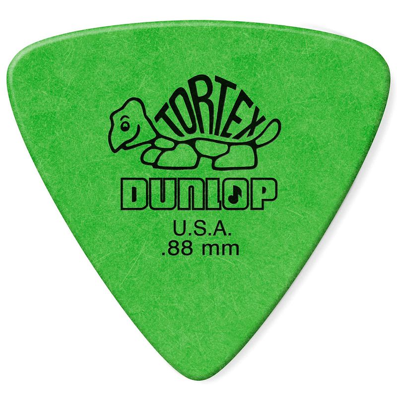 Foto van Dunlop 431p088 tortex triangle pick 0.88 mm plectrumset (6 stuks)