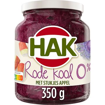 Foto van 2+1 gratis | hak rode kool 0% met stukjes appel 350g aanbieding bij jumbo