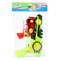 Foto van 1x waterpistolen/waterpistool groen/rood 2-delig van 26 cm kinderspeelgoed - waterpistolen