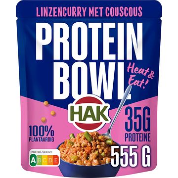 Foto van Hak linzencurry protein bowl 555g bij jumbo