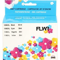 Foto van Flwr hp 953xl multipack zwart en kleur cartridge