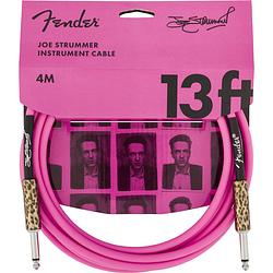 Foto van Fender strummer pro 13's pink leopard signature instrumentkabel 4 meter