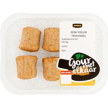 Foto van 4+2 gratis | jumbo mini frikandelletjes vegan 160g aanbieding bij jumbo