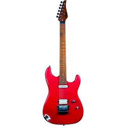 Foto van Jet guitars js-850 fr red distressed elektrische gitaar