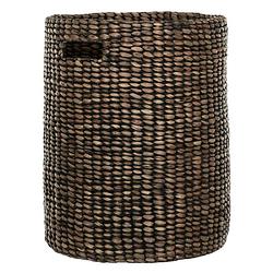 Foto van Must living laundry basket bora bora black wash,52xø40 cm